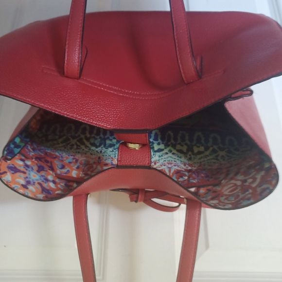 Red Nanette Lepore "Arabelle" Shoulder Purse - Picture 6 of 8